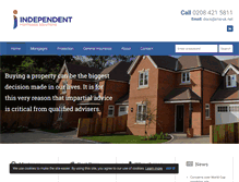 Tablet Screenshot of independentmortgagesolutions.net